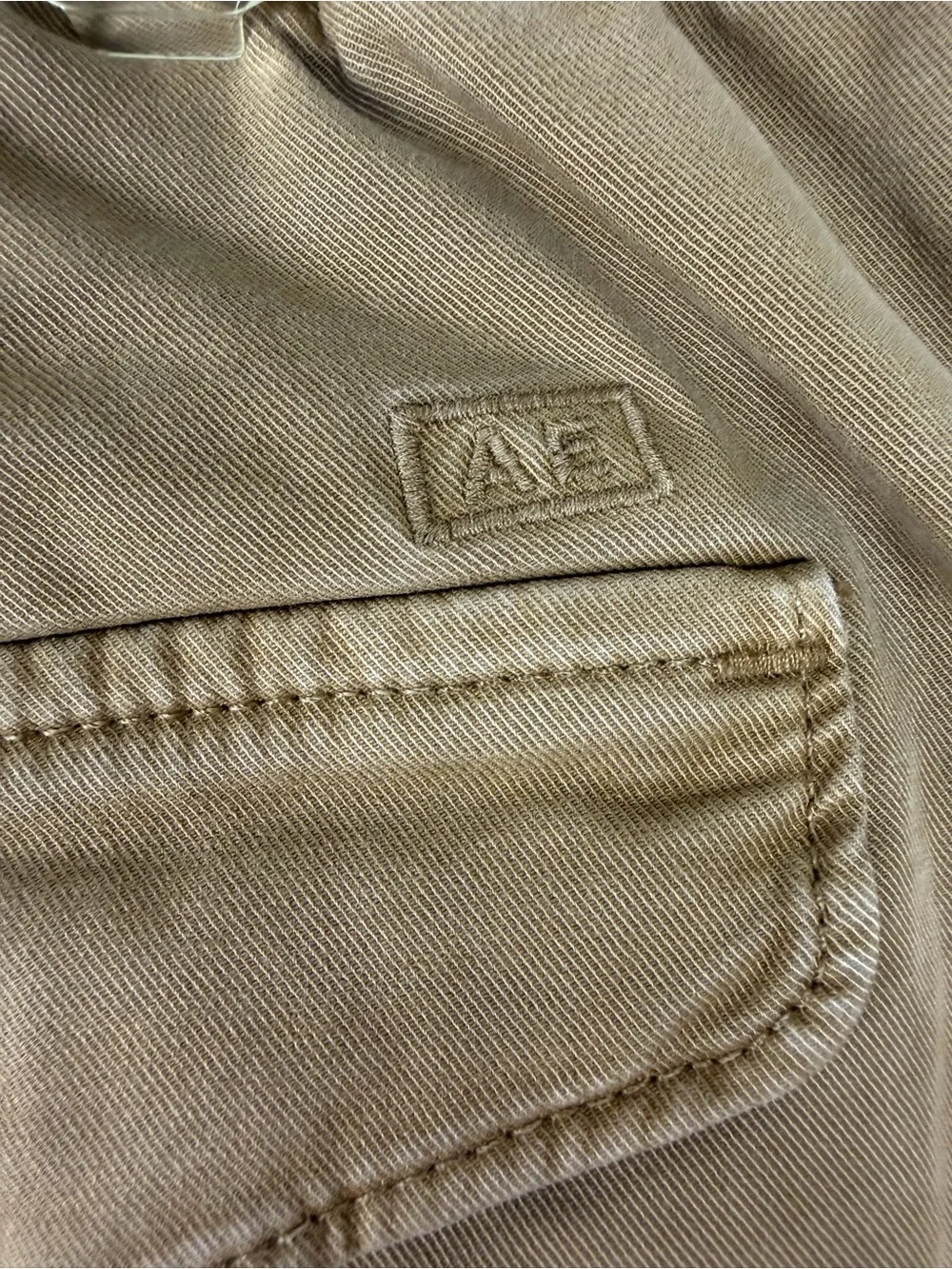 American Eagle Outfitters Men's Khaki Drawstring Chinos